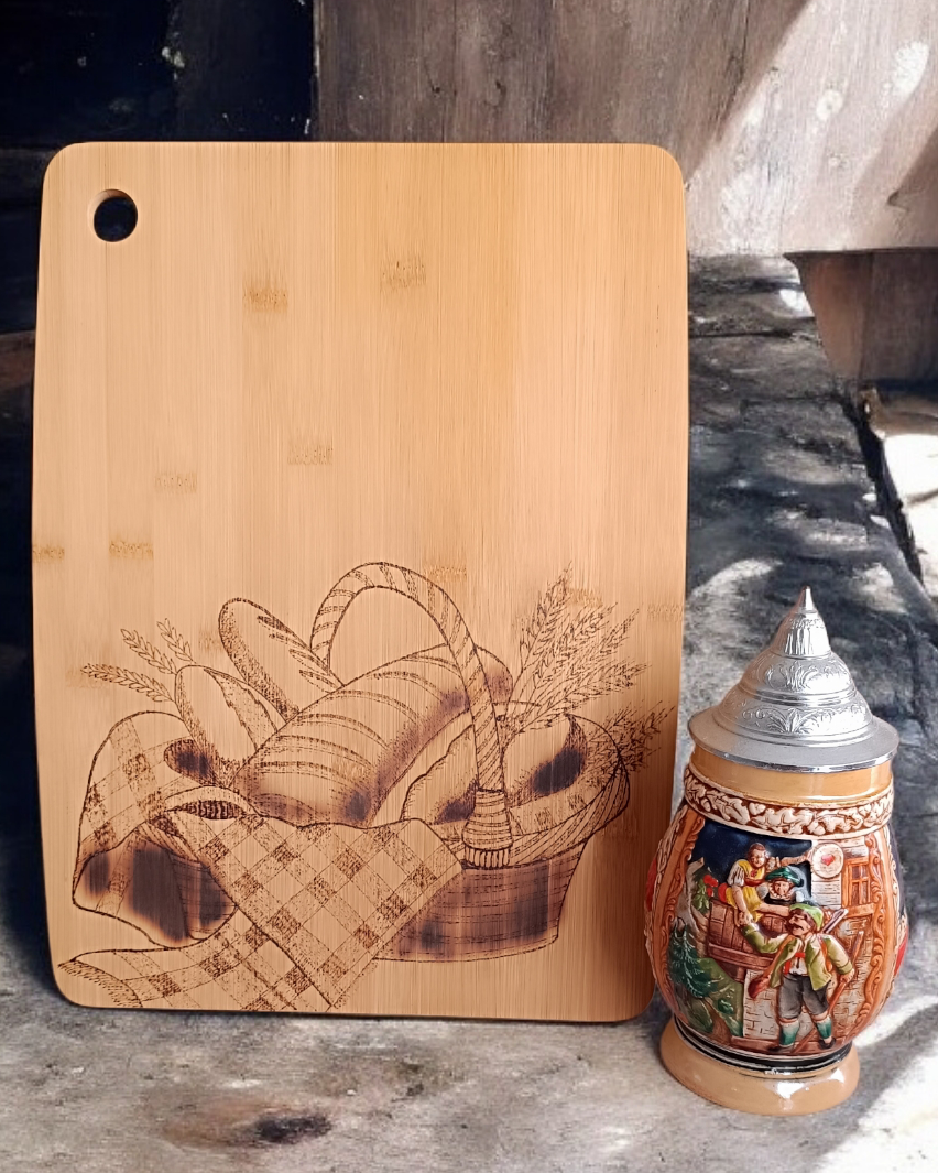 Así nace una pieza de madera grabada