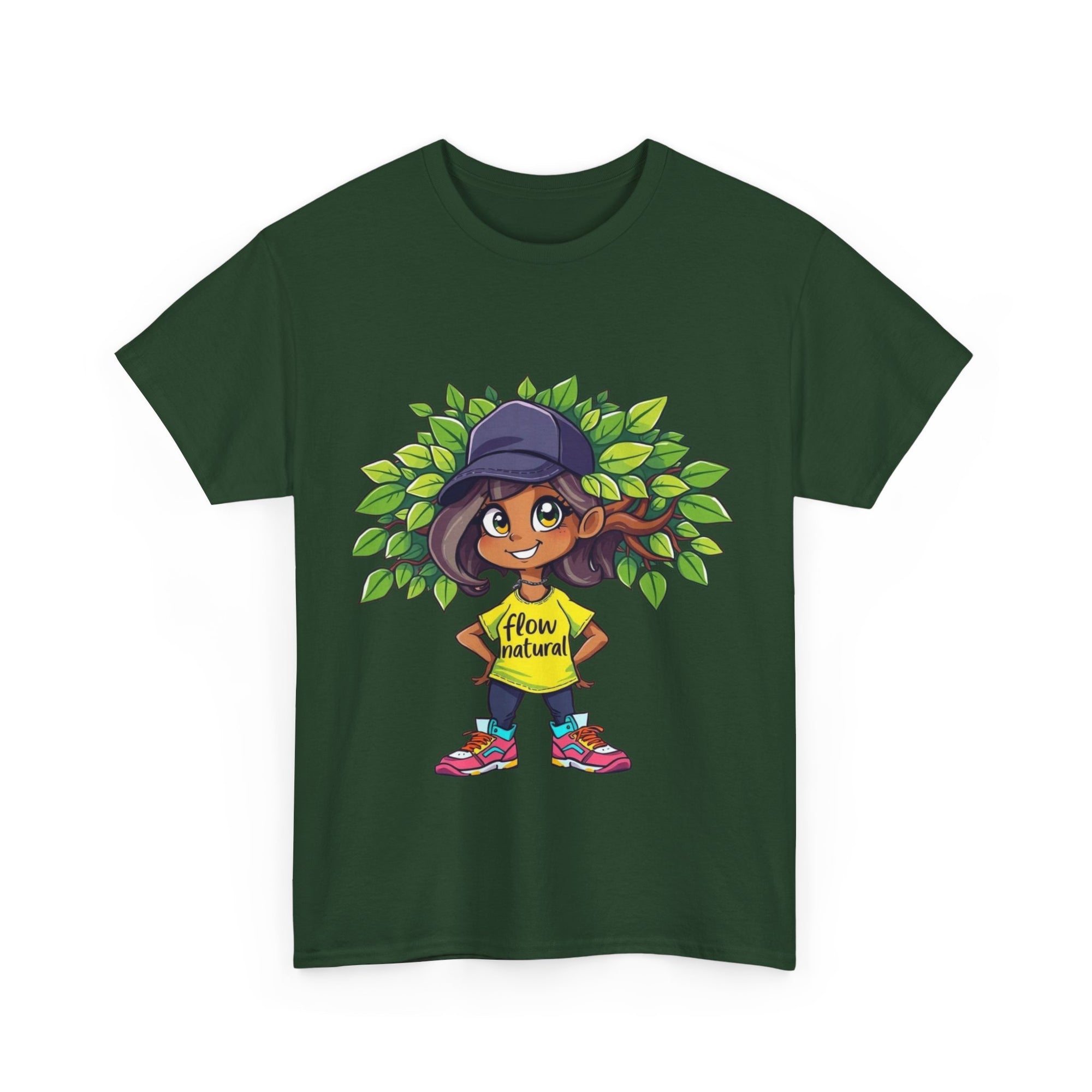 Eco-Friendly Unisex Heavy Cotton Tee, Nature Lover T-Shirt, Casual Graphic Tee, Gift for Gardener, Earth Day Apparel
