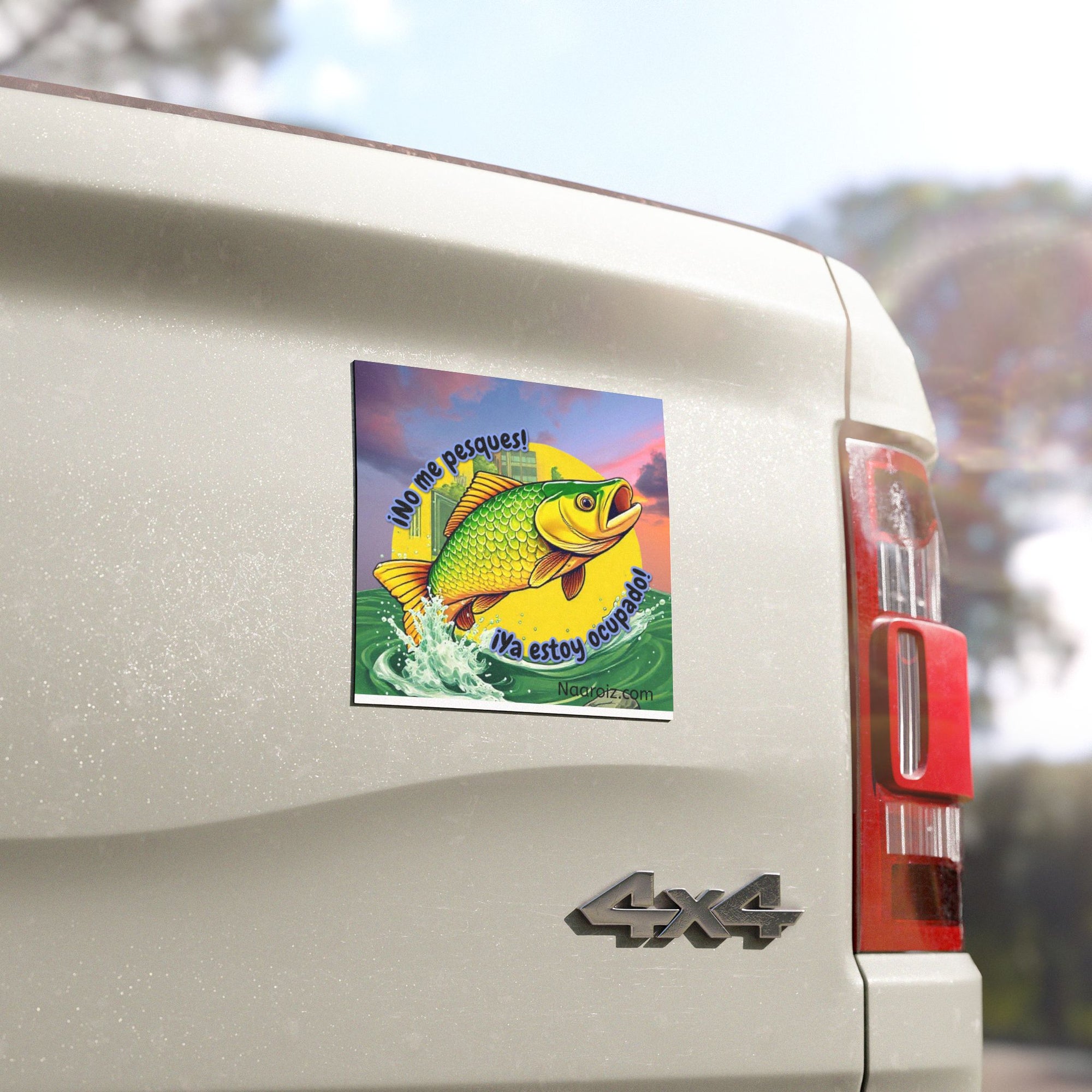 Colorful Fish Car Magnet, Fun Fishing Décor, Outdoor Enthusiast Gift, Car Decoration, Summer Road Trip Accessories