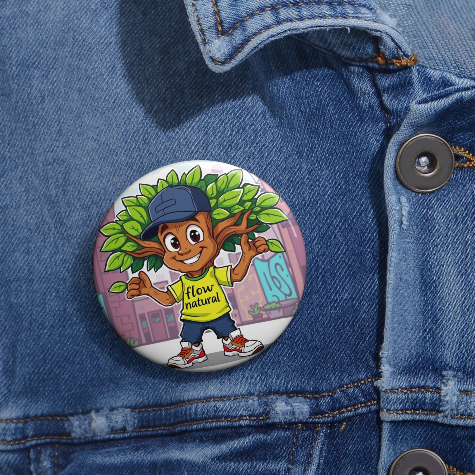 Custom Tree-Loving Pin Buttons, Fun Accessories for Nature Lovers, Eco-Friendly Gifts, Unique Party Favors, Kids' Birthday Essentials