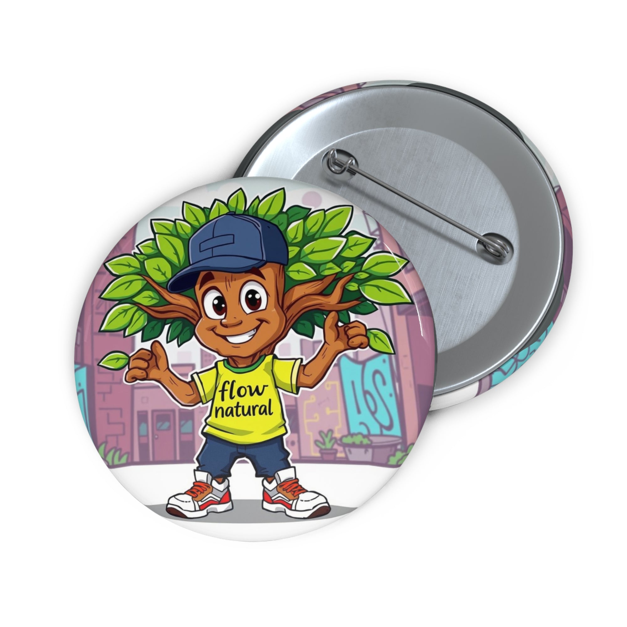 Custom Tree-Loving Pin Buttons, Fun Accessories for Nature Lovers, Eco-Friendly Gifts, Unique Party Favors, Kids' Birthday Essentials