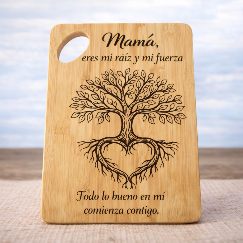 Tabla grabada para mamá | Regalo personalizado