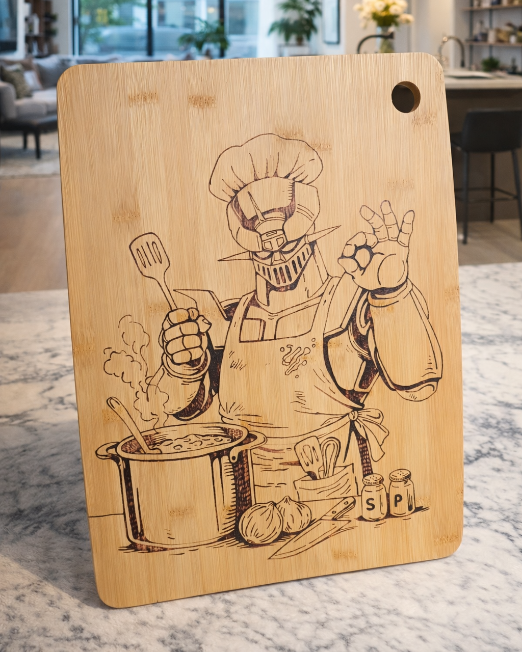 Tabla de cocina grande