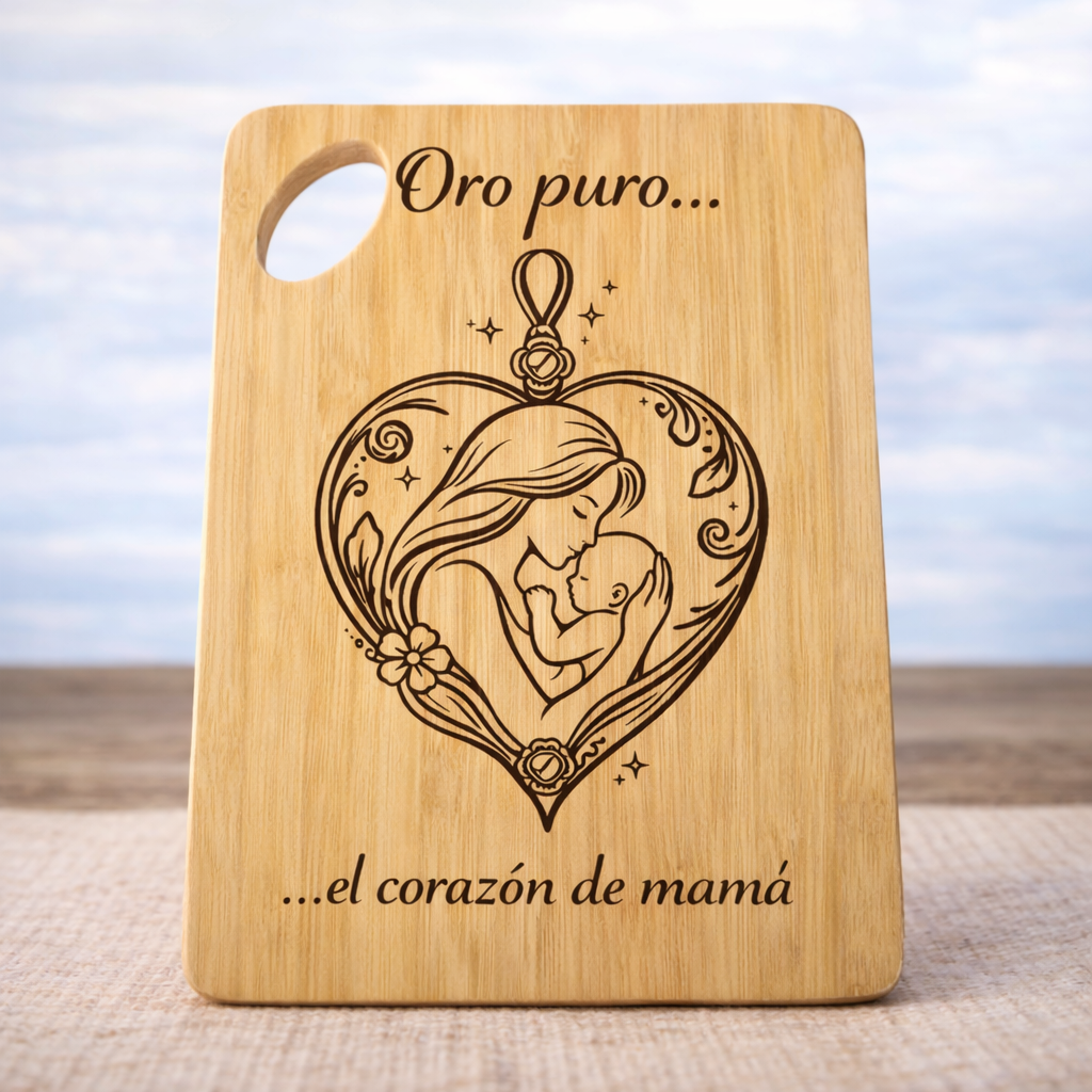 Tabla grabada para mamá | Regalo personalizado